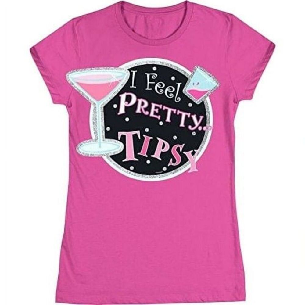 Women's Bachelorette "I Feel Pretty Tipsy" T-Shirt - Large